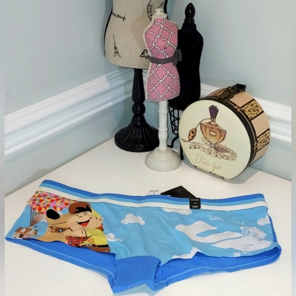 Torrid Boyshort Disney Pixar Blue Sky "Up" Balloons Size 0 NWT
